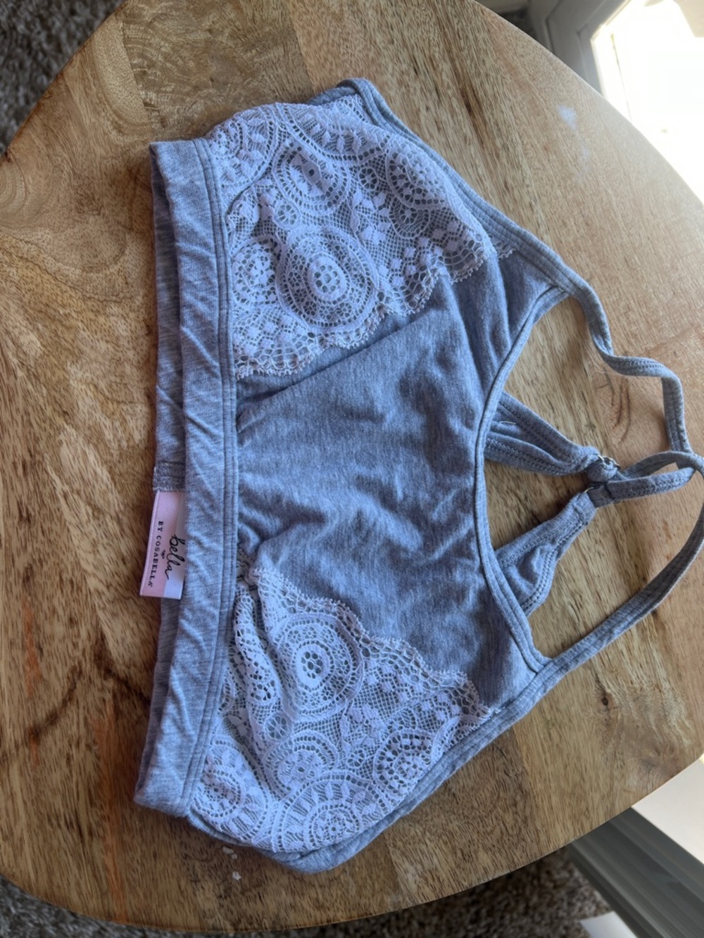 Cosabella Gray Lace Bralette